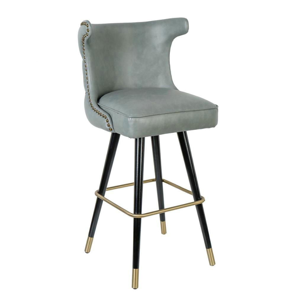 Bar furniture unique leather high counter bar stool