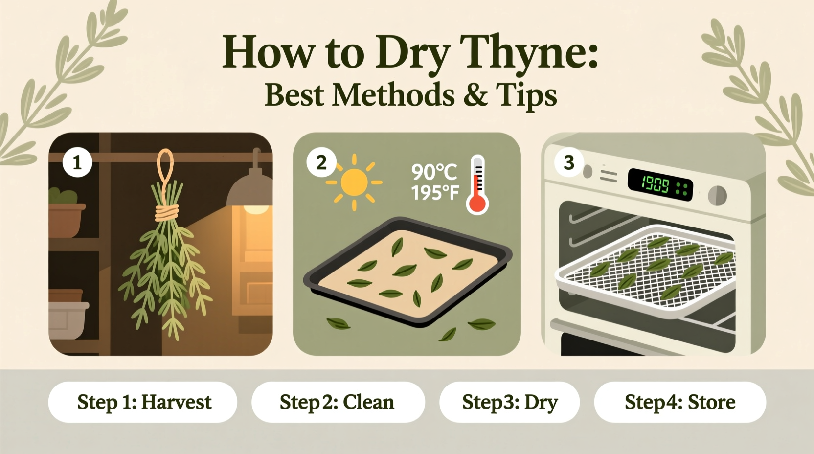 how to dry out thyme