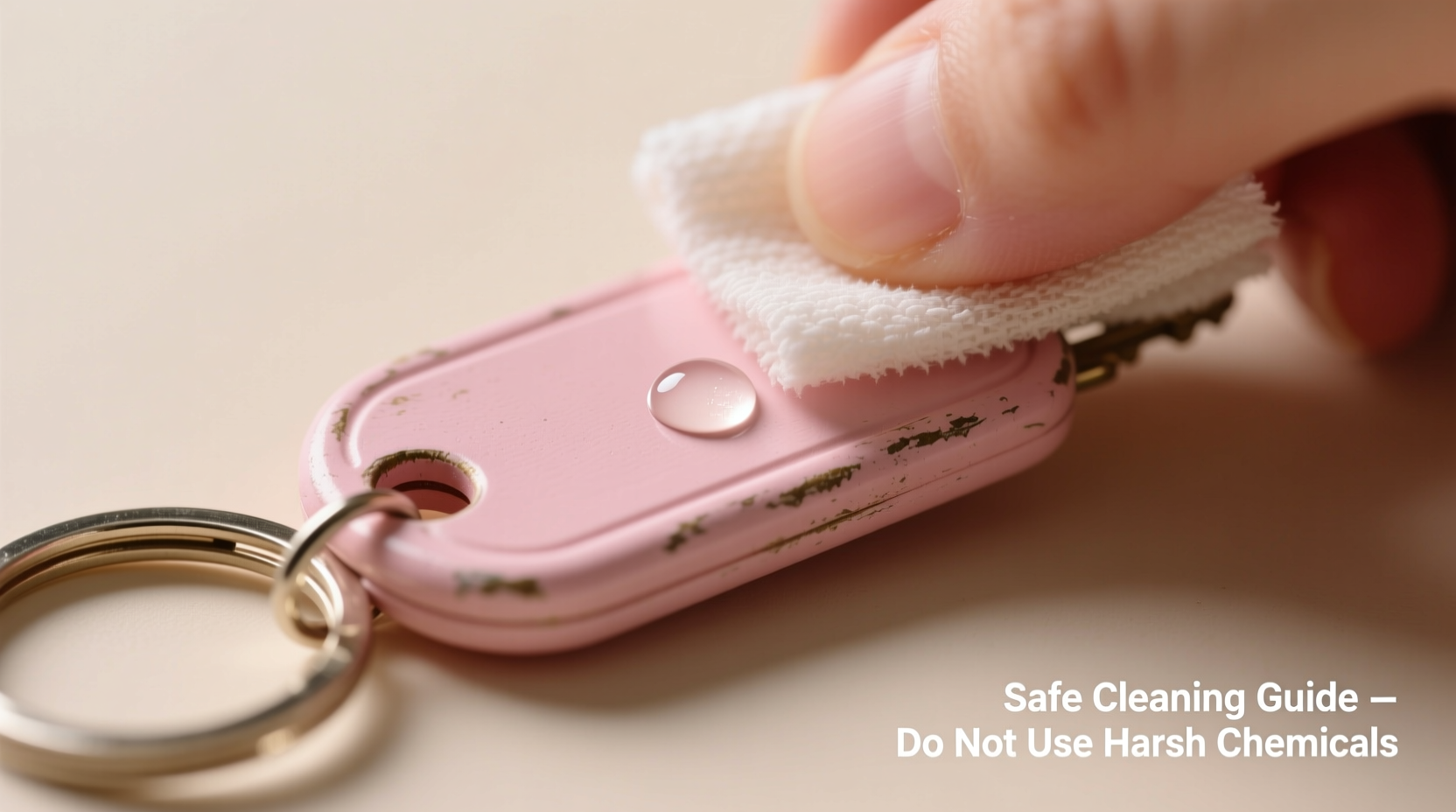 how to safely clean and restore your pink keychain without damage
