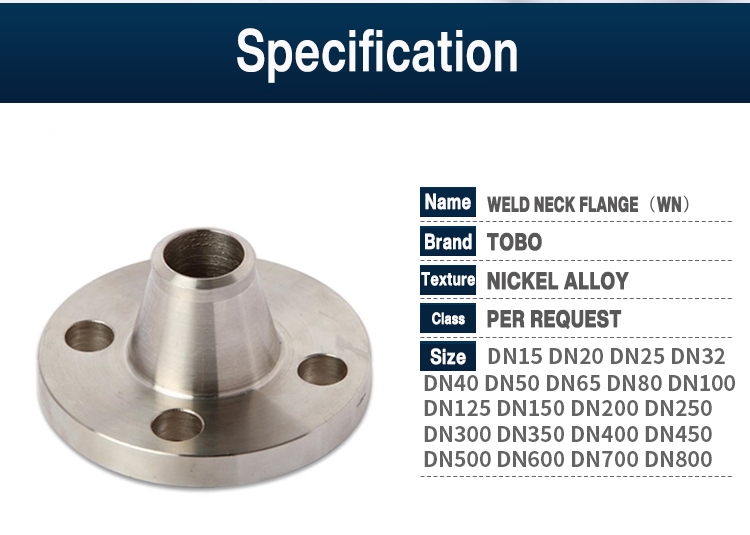 Nickel Alloy Inconel 800 Forged Flange DN65 Flange Welding Neck 2-1/2" 600#  ANSI B16.5
