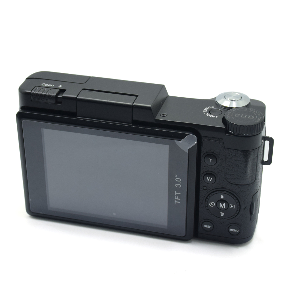 3.0" TFT Rotatable Screen 24MP HD Digital Camera Camcorder 1080P DSLR Digital Camera Video with 4x Zoom Cam