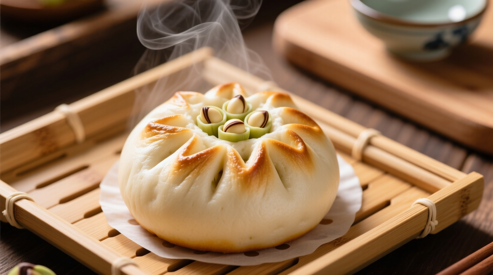 how to make homemade chinese steamed lotus seed buns