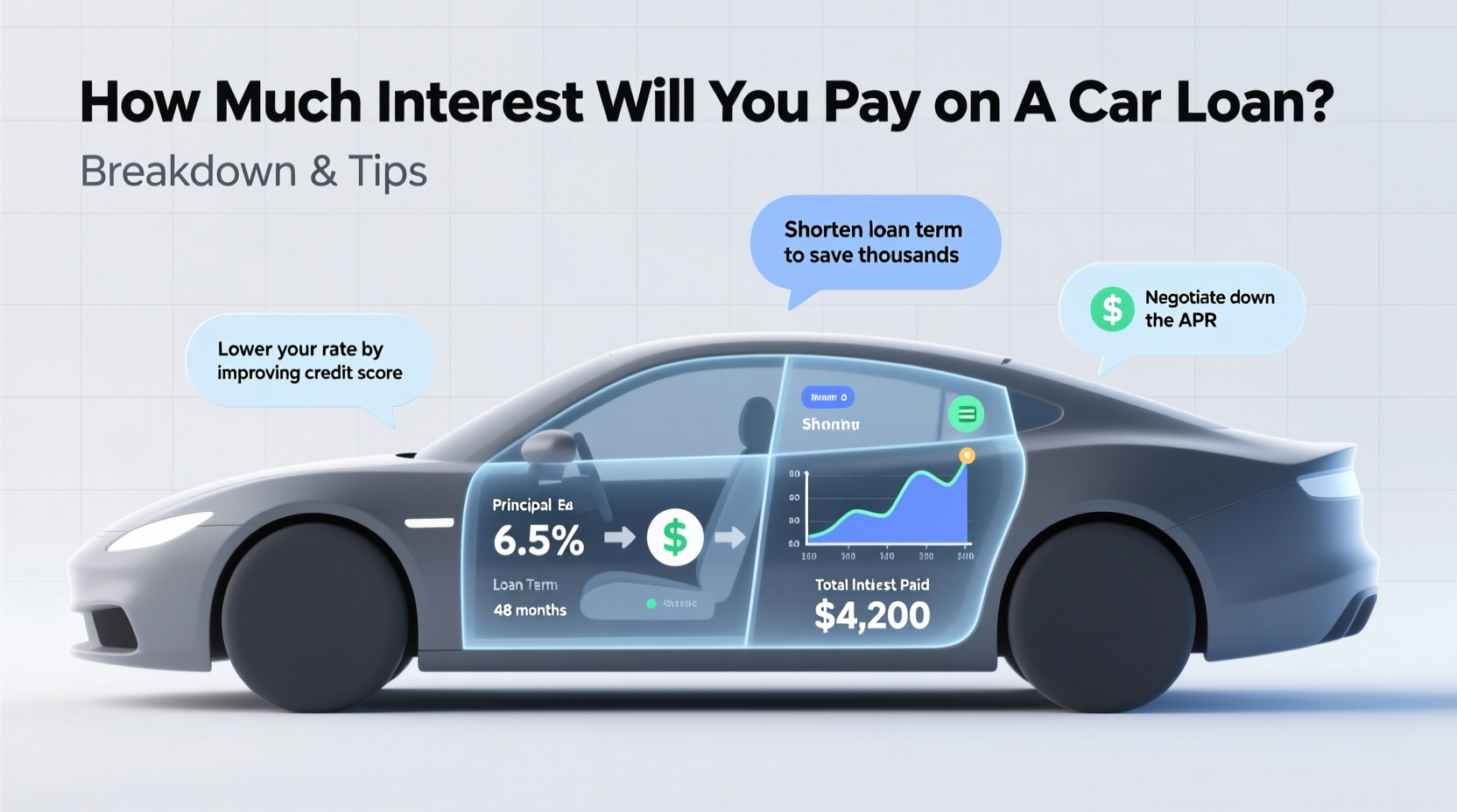 how much will i pay in interest car loan