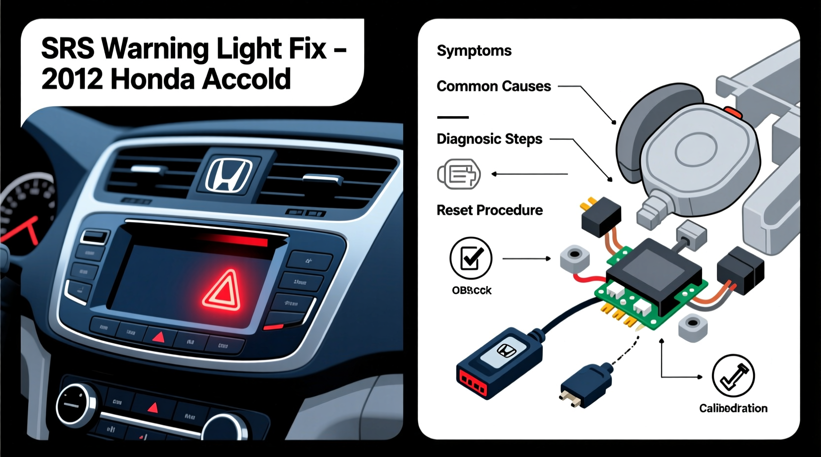 2012 accord srs warning fix