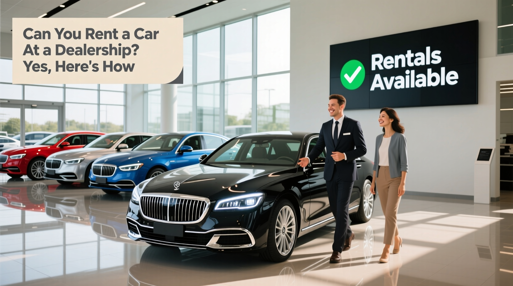 can you rent a car at a dealership