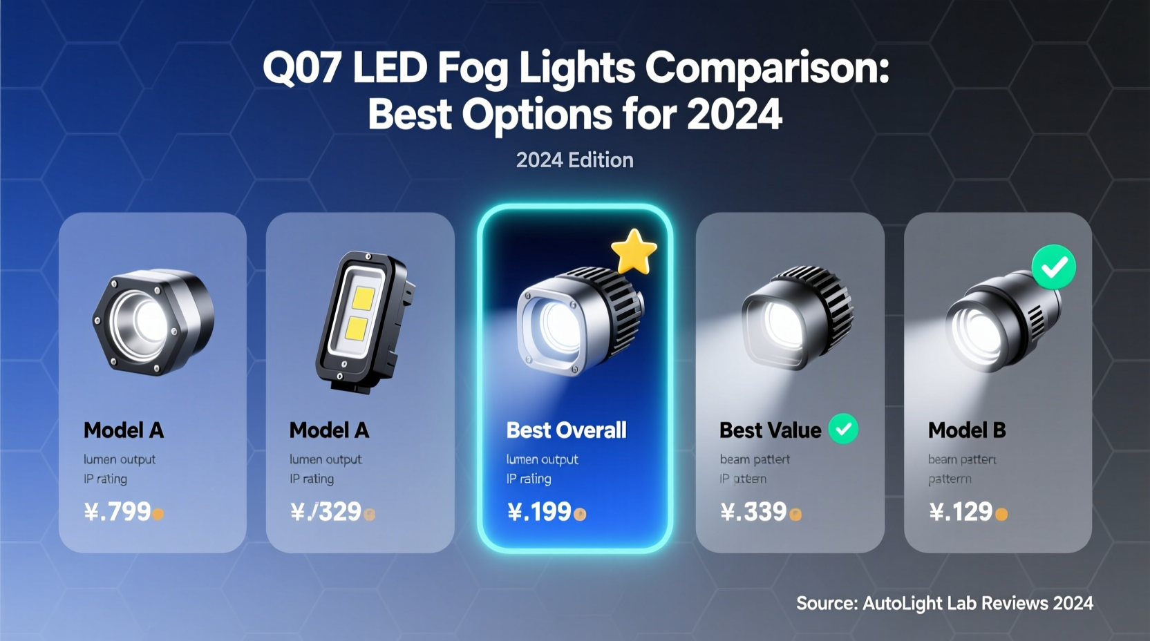 Q07 LED Fog Lights Comparison: Best Options for 2024