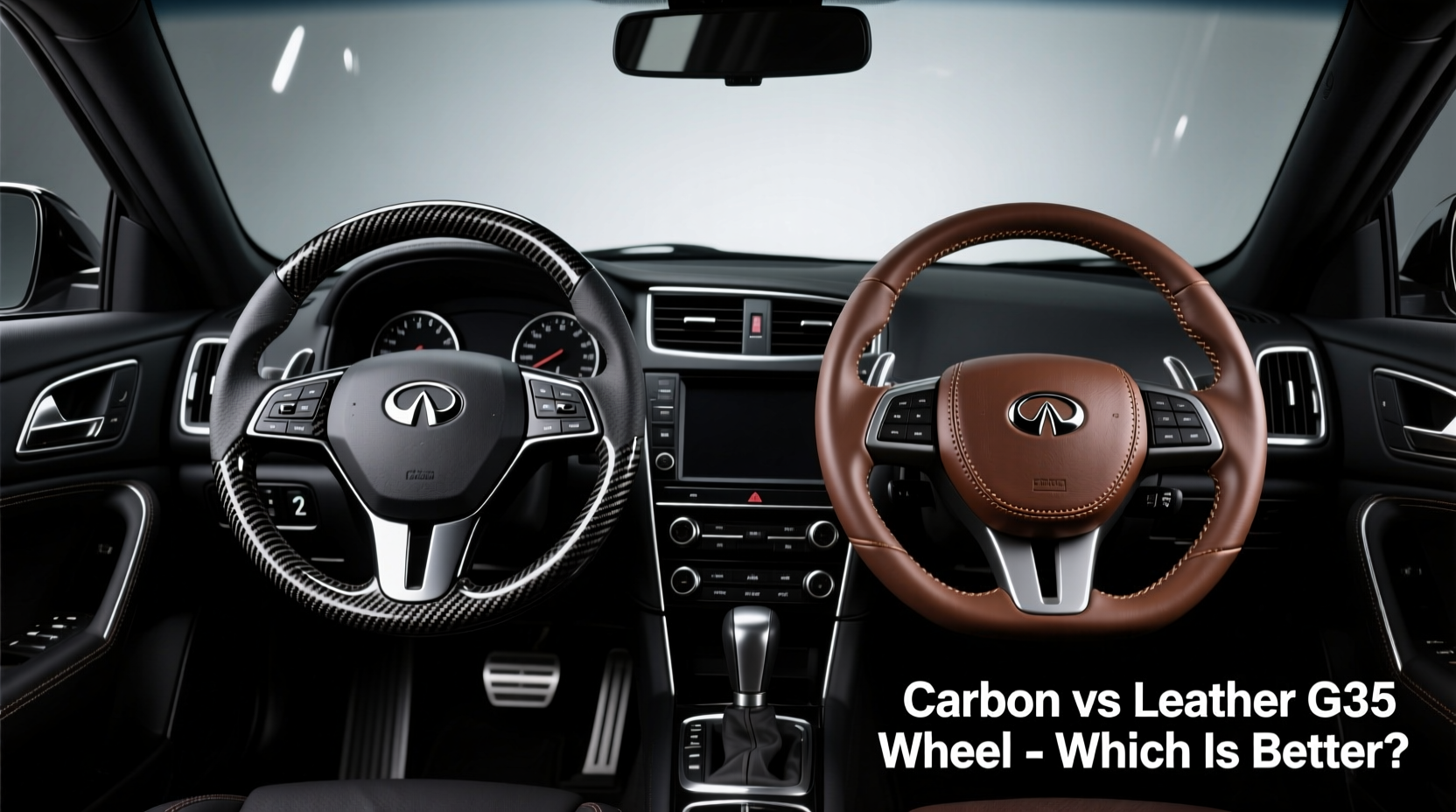 carbon vs leather g35 wheel