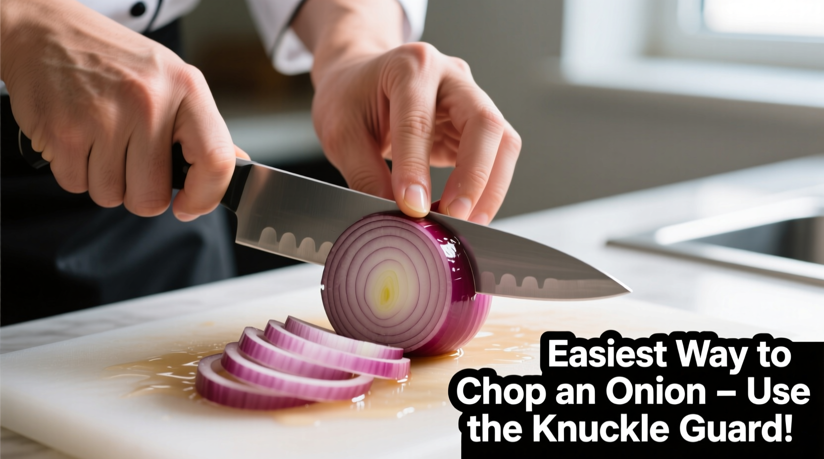 easiest way to chop an onion