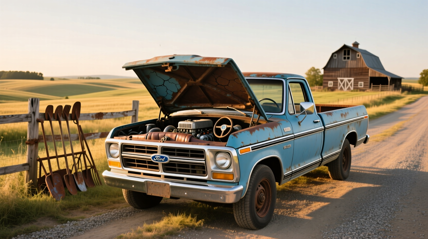 1978 Ford F100 pickup truck parked outdoors