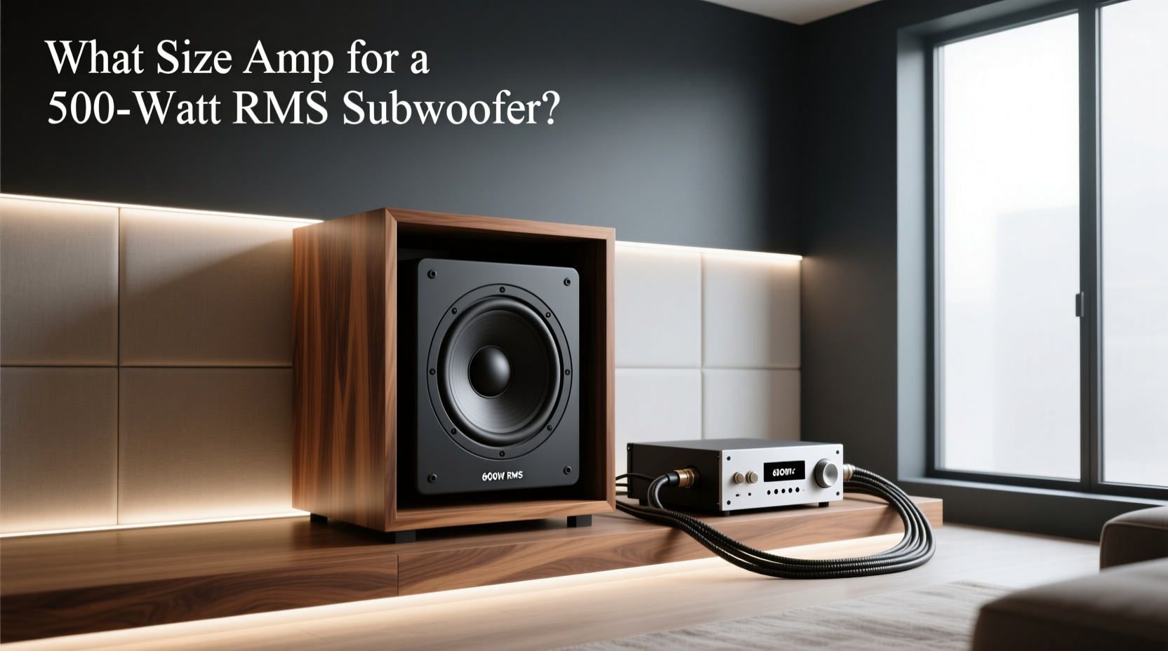 How to Match an Amp to a 500 Watt RMS Subwoofer