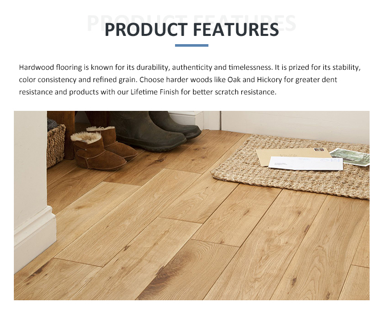 18mm Oak Solid Wood Wire Brushed Invisible Hand Scraped Flooring