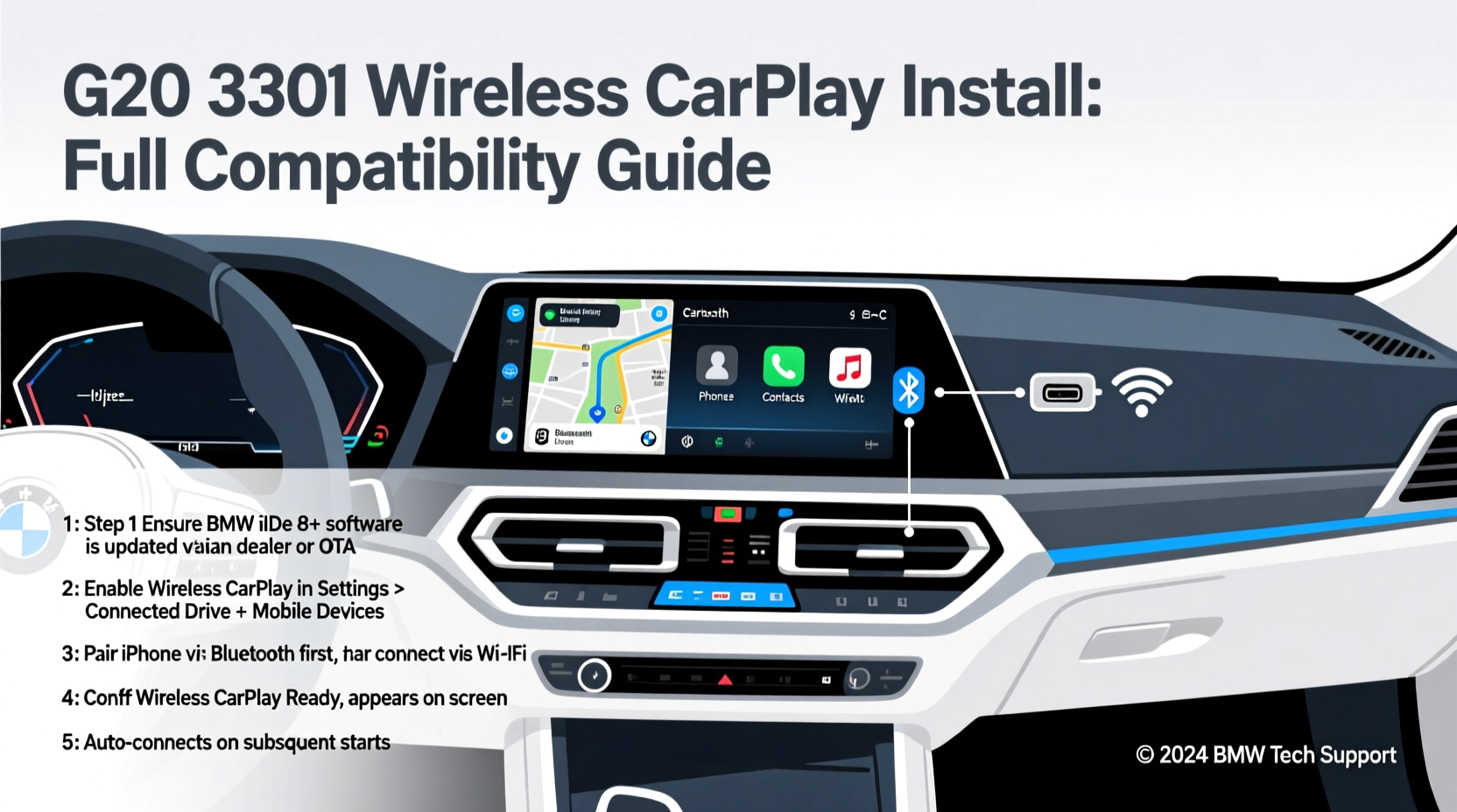 g20 330i wireless carplay install