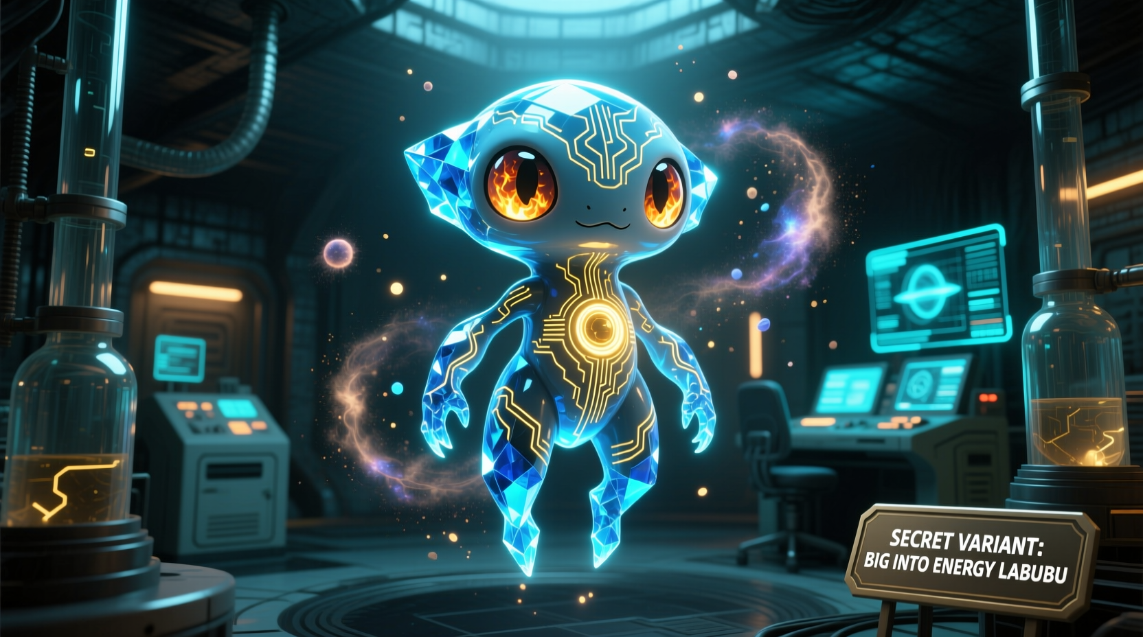 how rare is the secret big into energy labubu