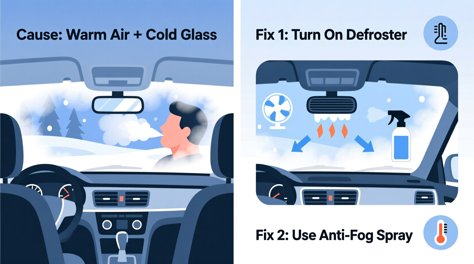 why does my windshield fog up causes quick fixes