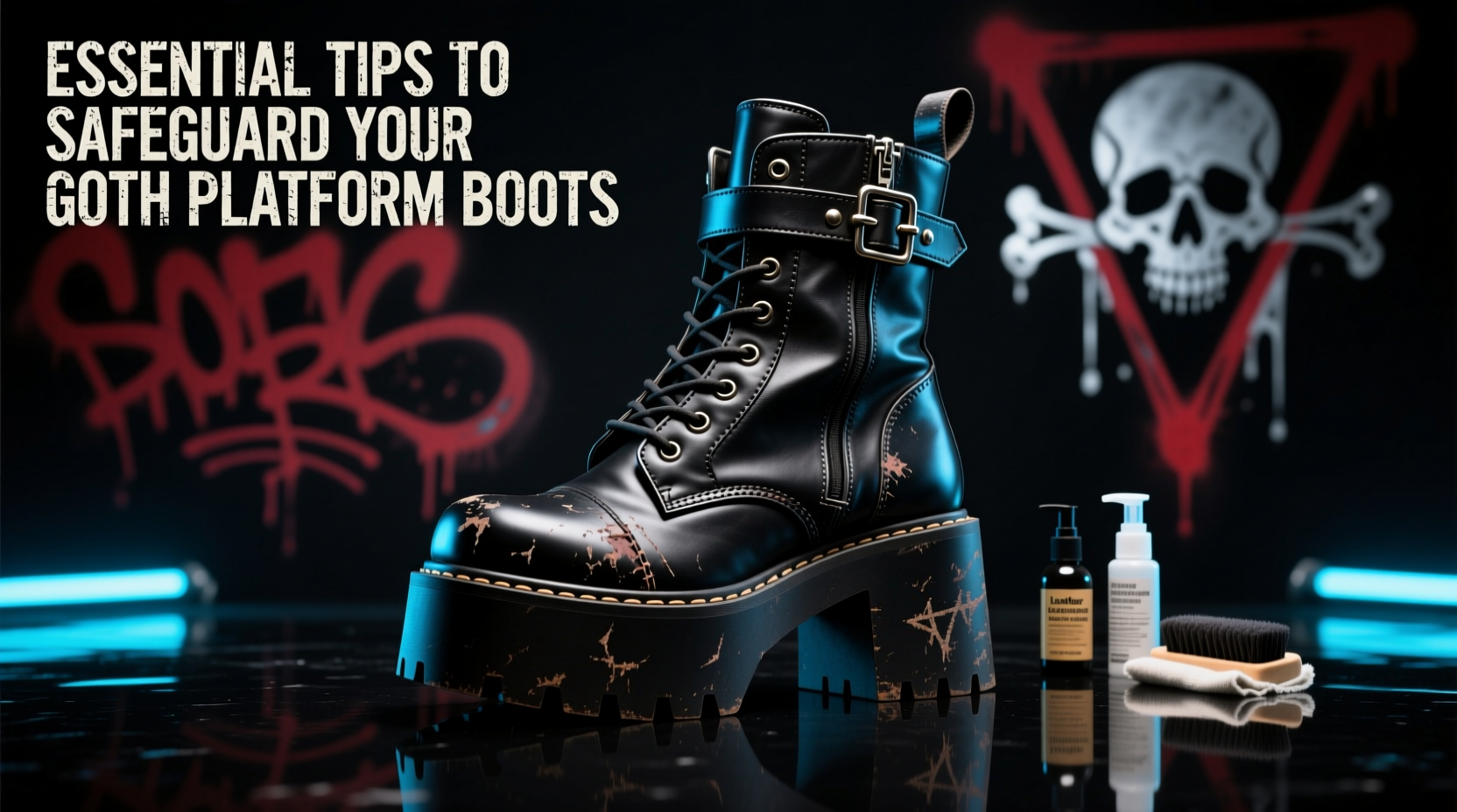 essential tips to safeguard your goth platform boots from wear and damage