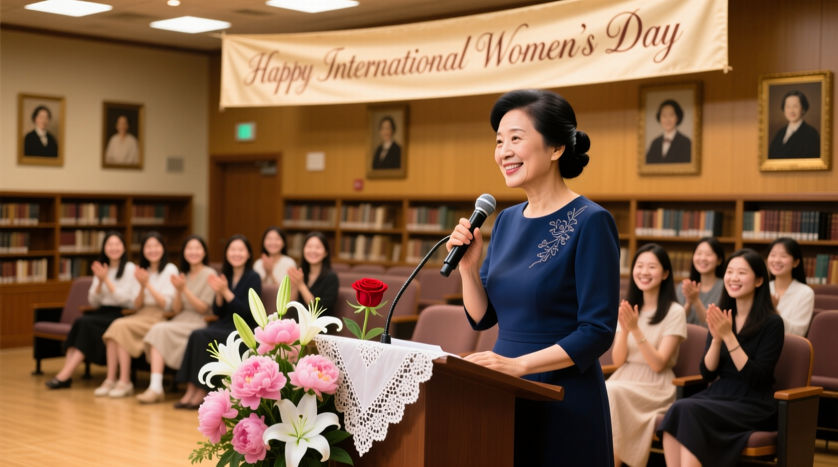 welcome address for womens day celebration in college