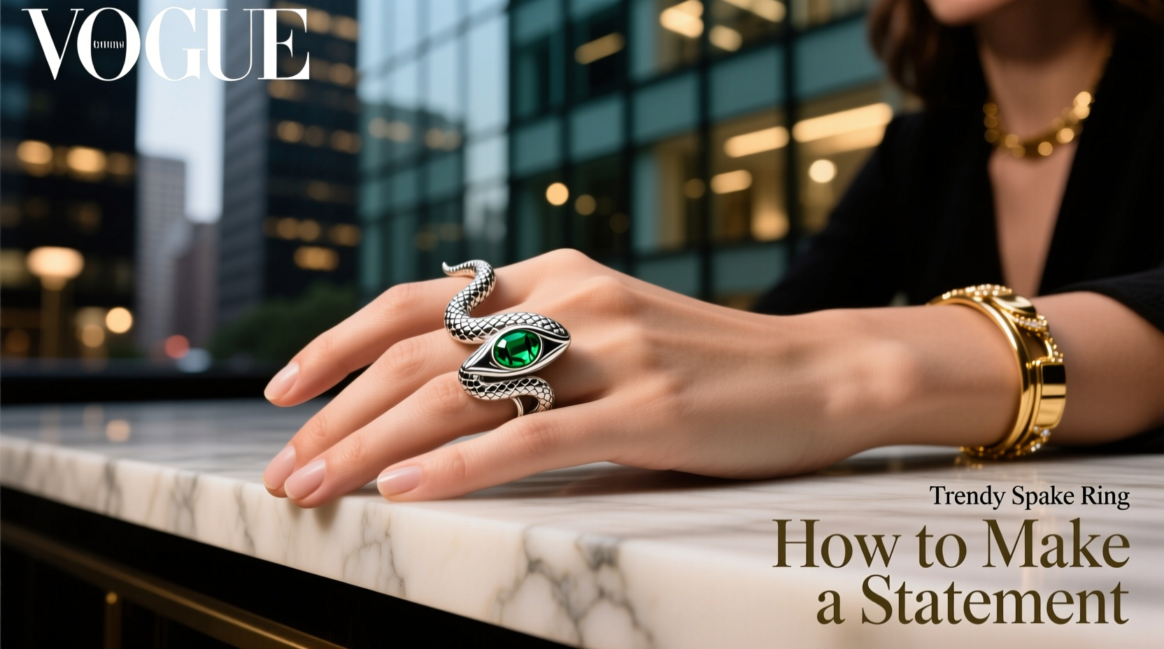 bold and chic how to make a statement with a trendy snake ring for every occasion
