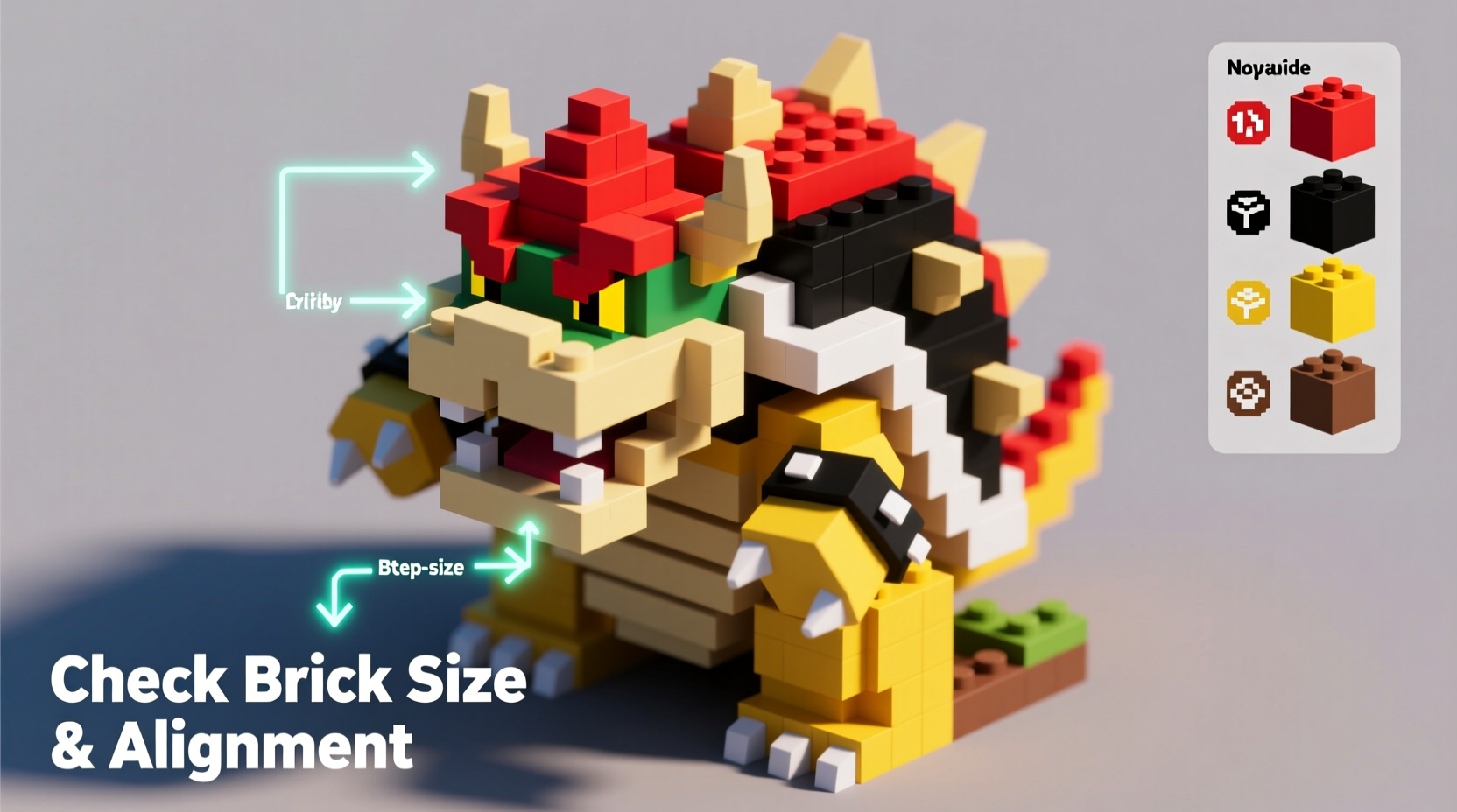 how to identify and choose compatible bricks for your mighty bowser model