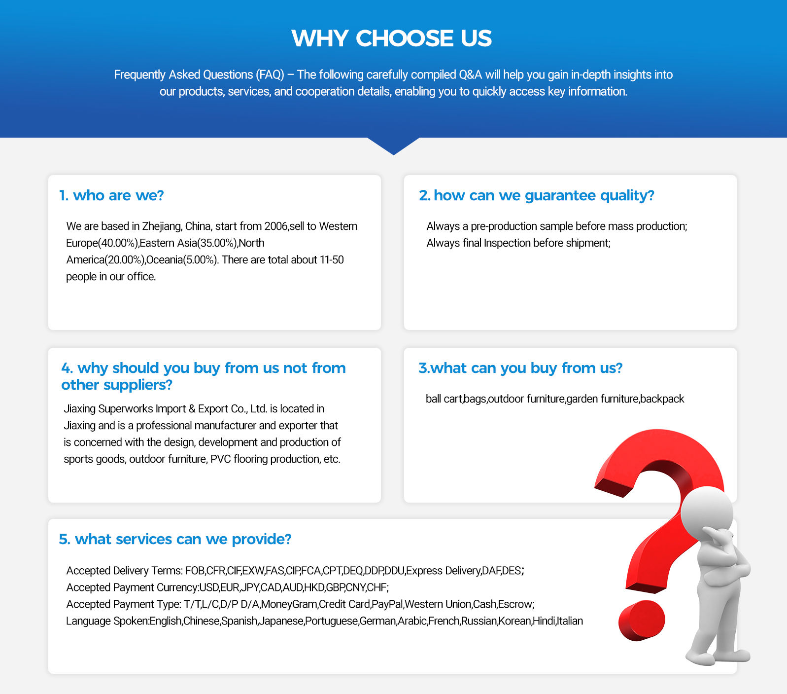 Company Overview - Jiaxing Superworks Import & Export Co., Ltd.