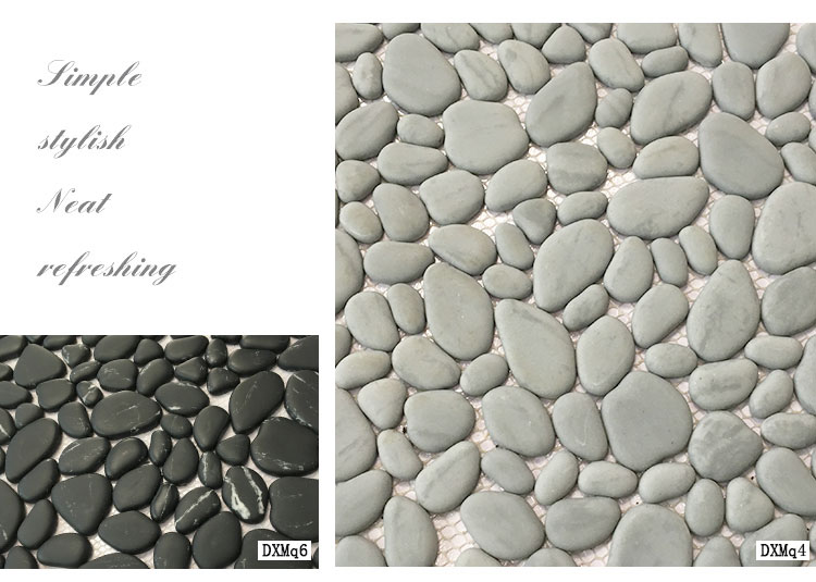 30x30CM Random Pebble Tiles Marble Look Mosaic Tile