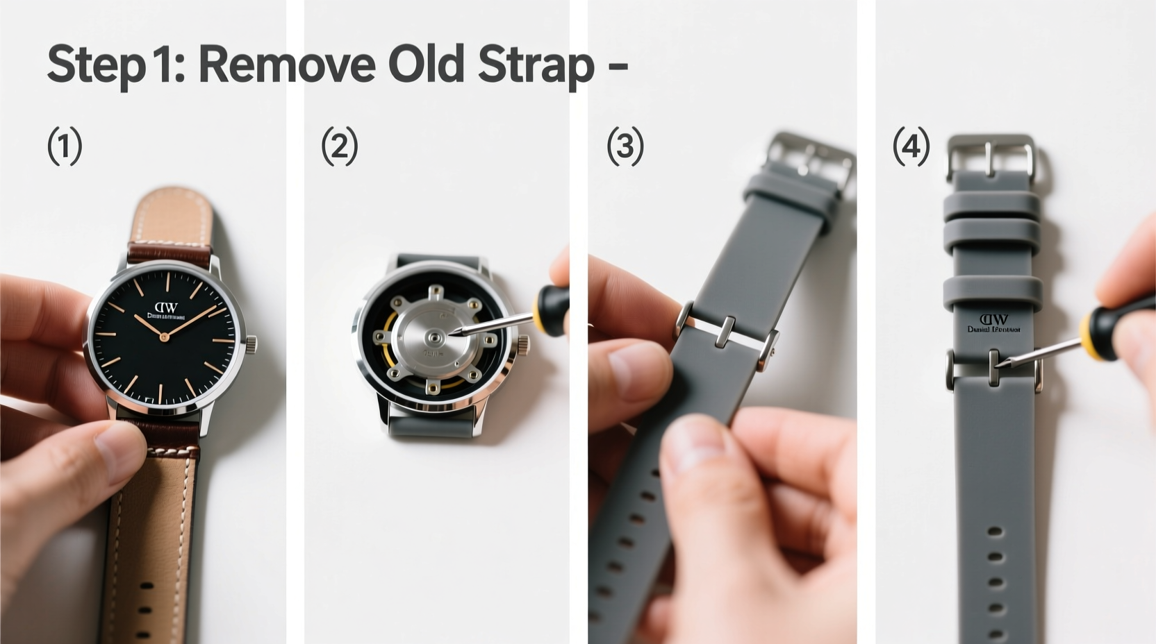 a step by step guide to easily change and customize your daniel wellington watch strap