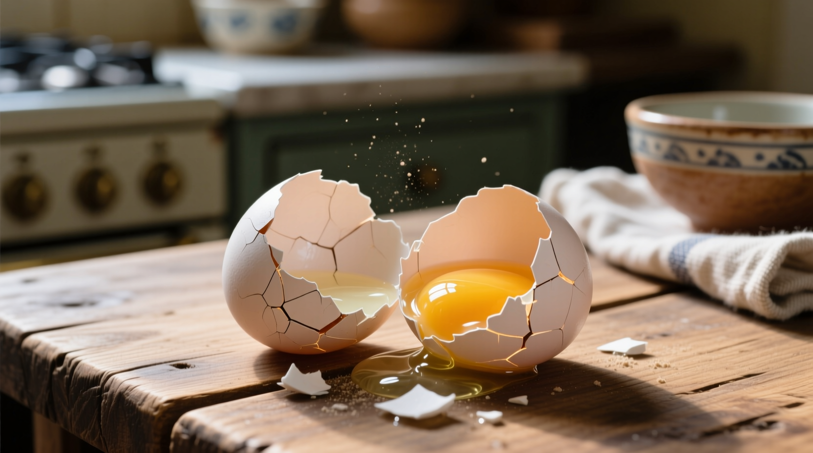 are cracked eggs safe to use