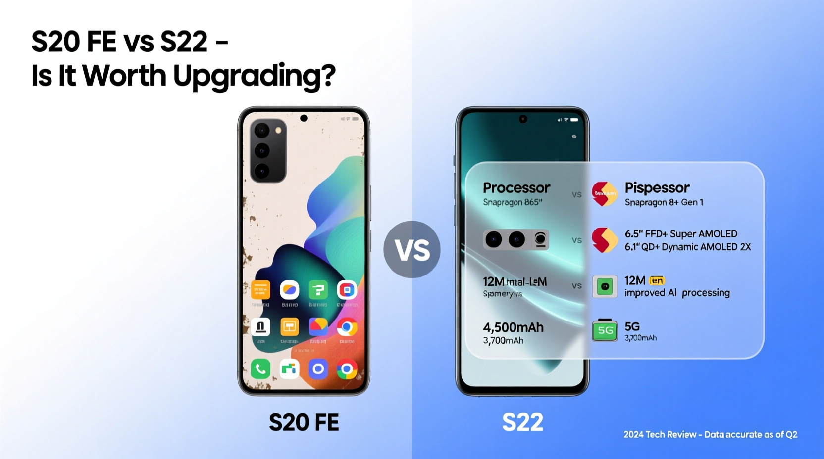 samsung s20 fe vs s22 is it worth upgrading or is the s20 fe still good in current year