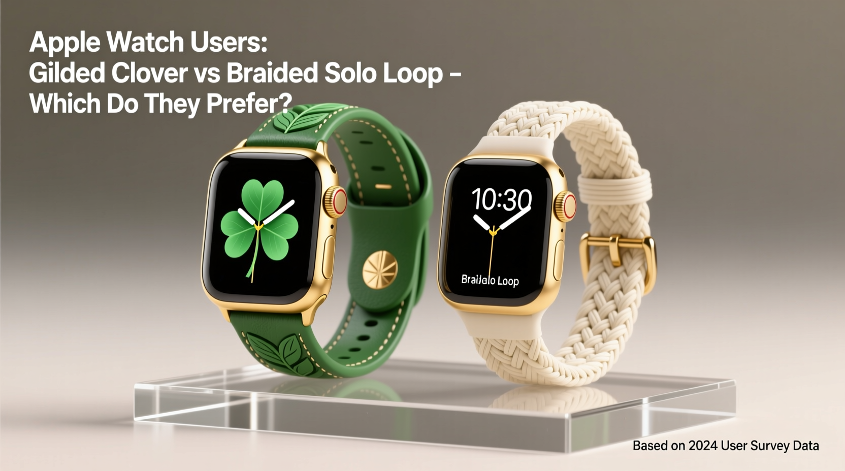 gilded clover vs braided solo loop are apple watch users actually preferring one