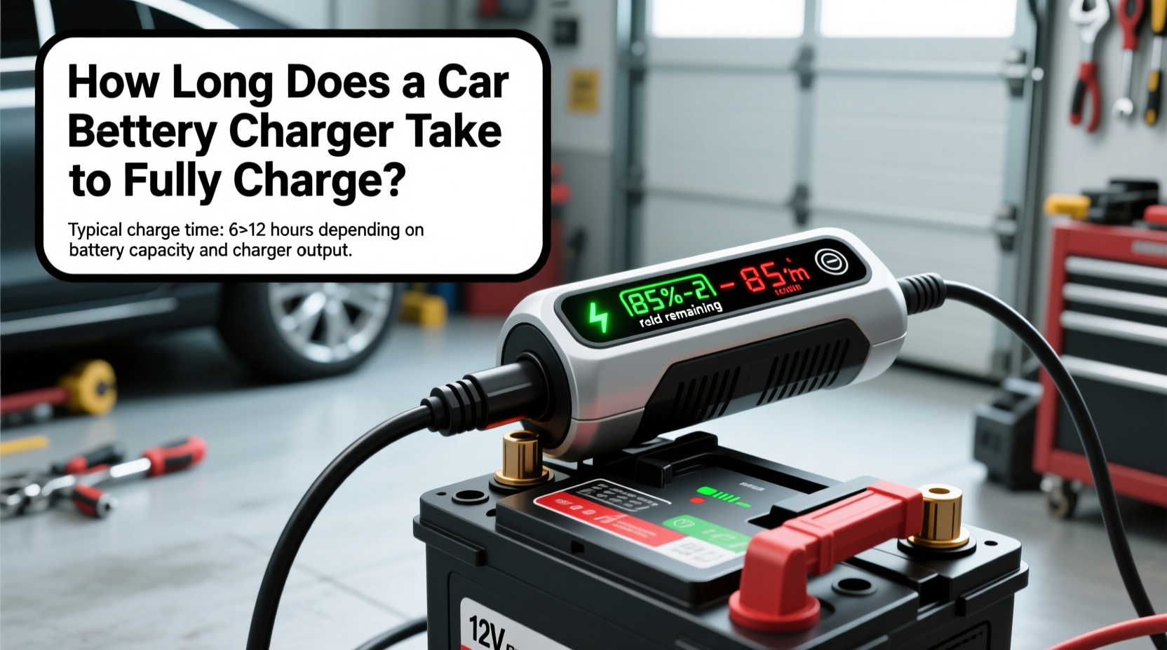 how long does a car battery charger take