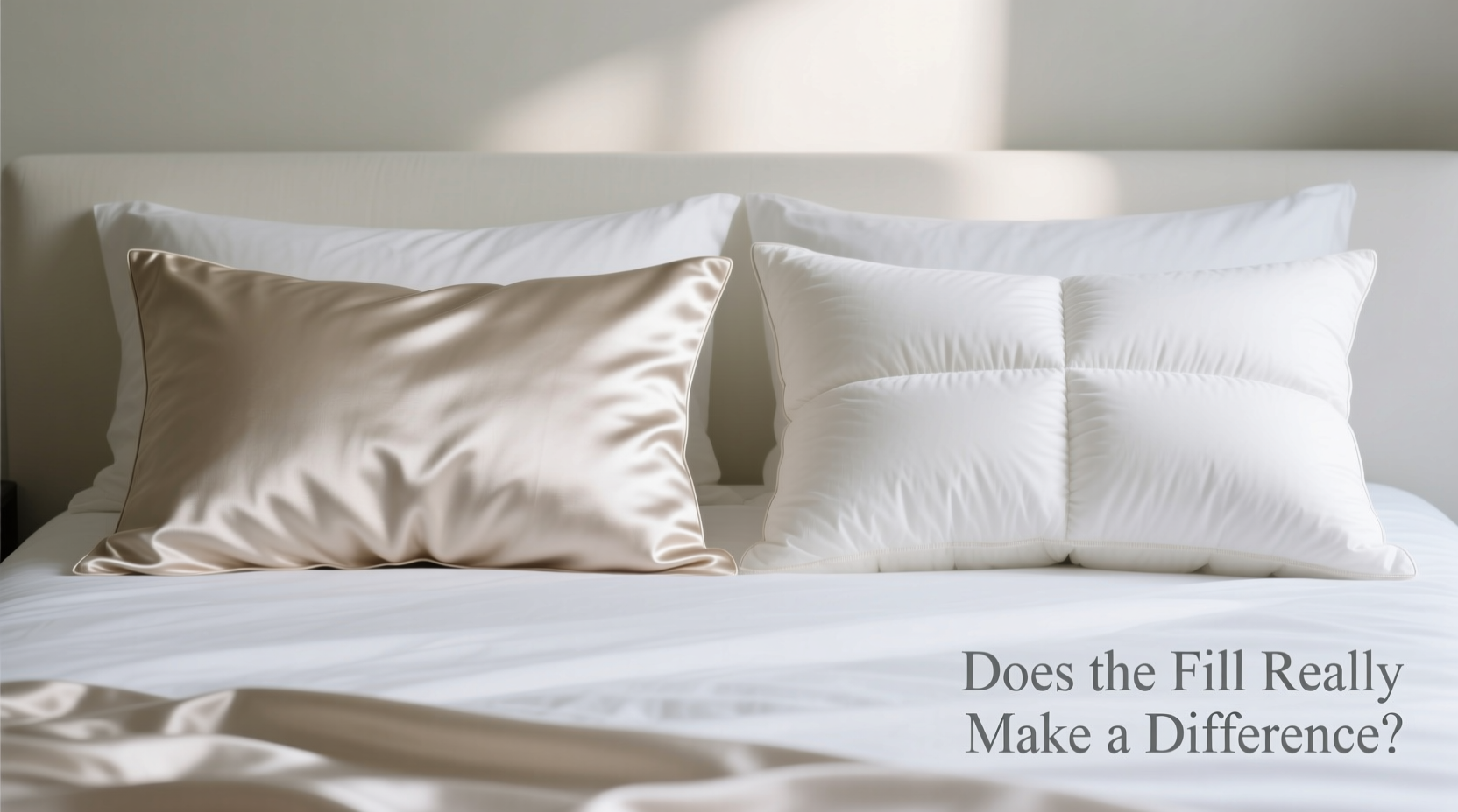 luxury pillow case vs down alternative pillow does the fill really make a difference