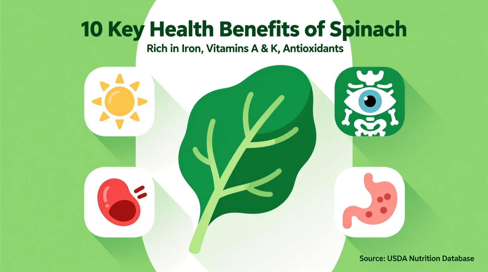 Spinach Benefits: 5 Science-Backed Health Advantages