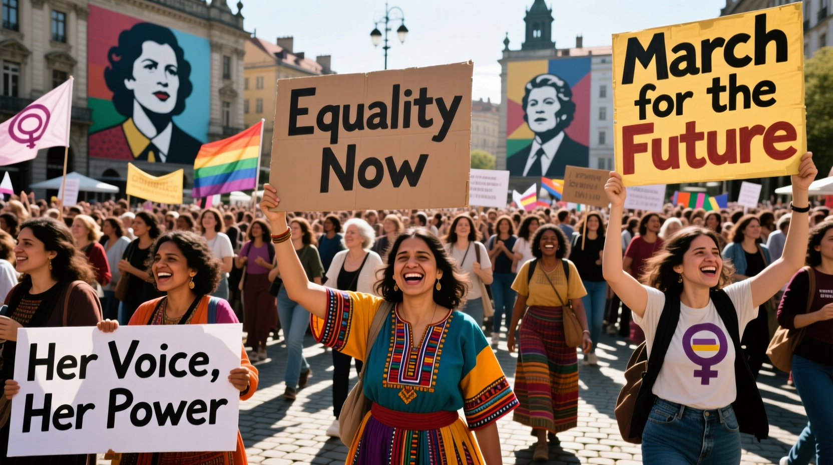 womens day rally