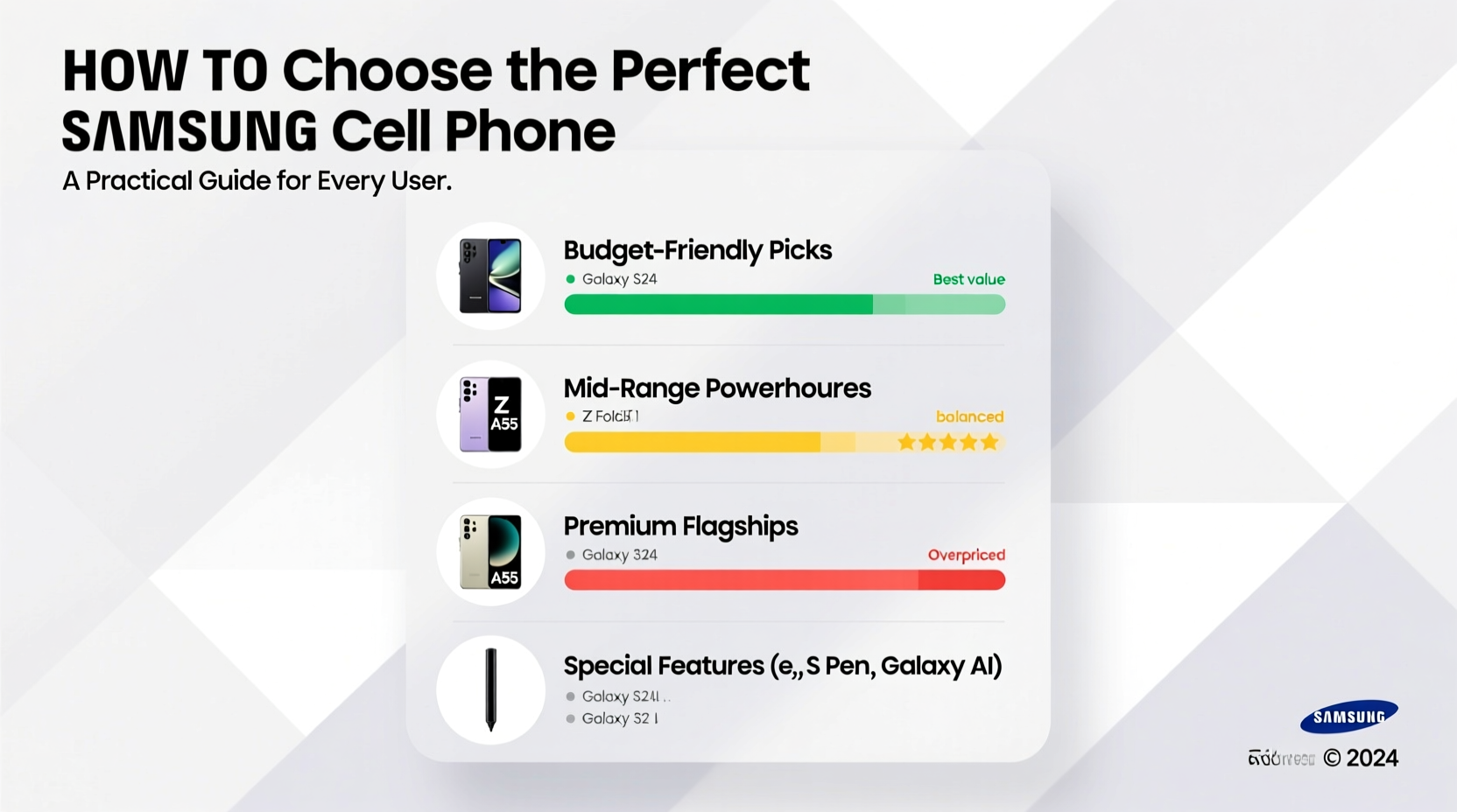 how to choose the perfect samsung cell phone a practical guide for every user