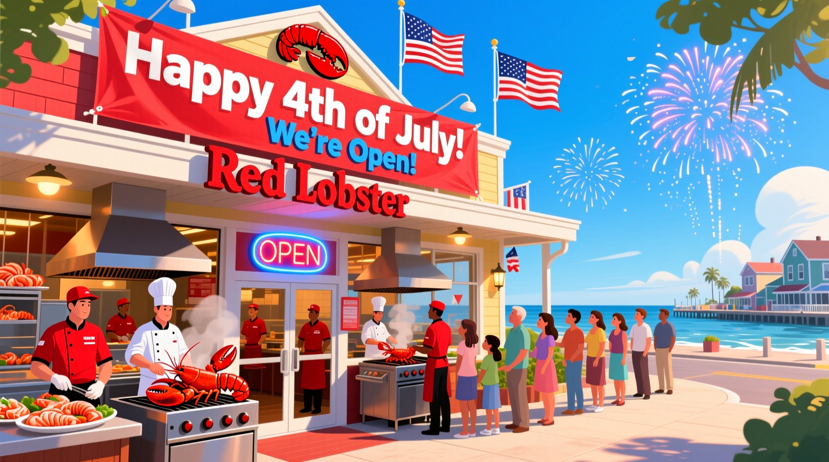 is red lobster open on 4th of july