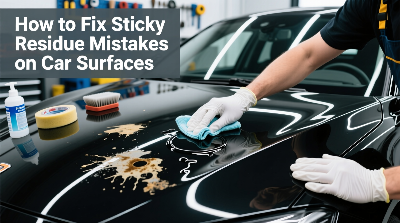 How to Fix Sticky Residue Mistakes on Car Surfaces