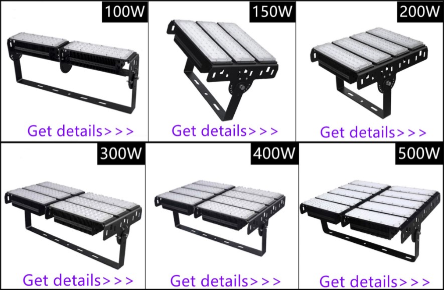 5 tahun Garansi Lampu Lapangan Olahraga IP65 Waterproof 50W LED Banjir Lampu Banjir 200W Lampu Terowongan Modular 21 H66BDF03004BC4523943486FEB793C100W