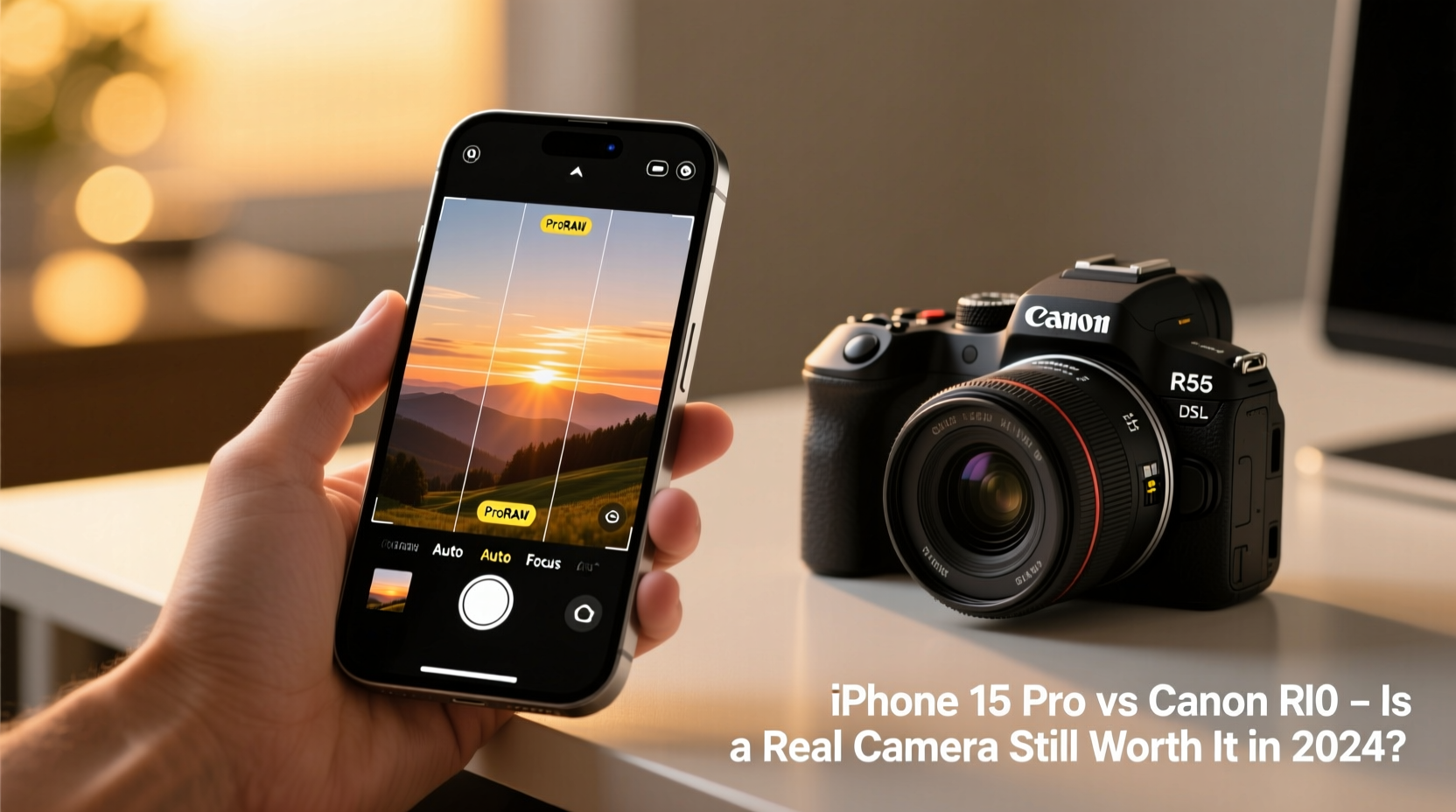 iphone 15 pro vs canon r50 is a real camera still worth it in 2024