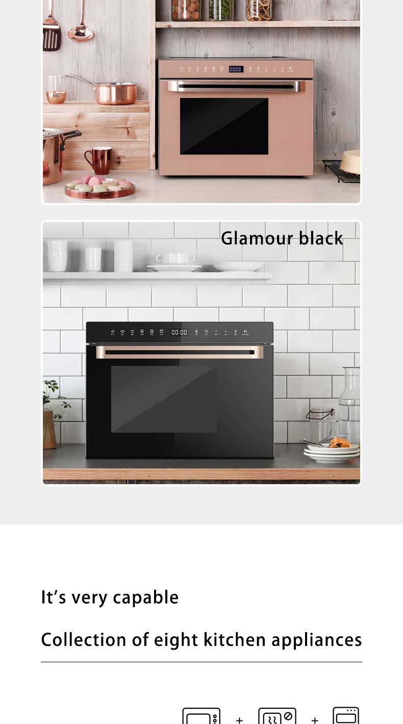 Intelligent steam oven household integrated computer desktop embedded two in one electric oven