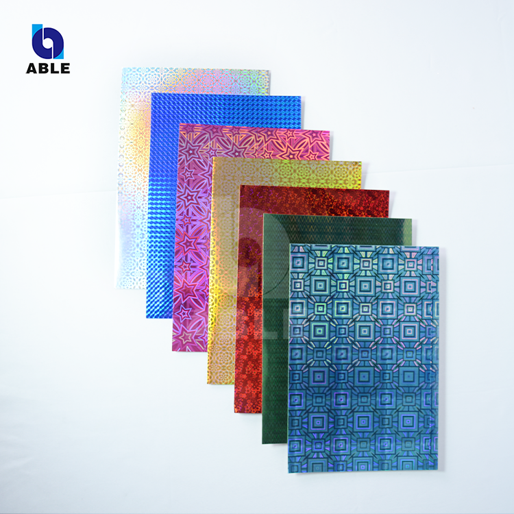 me<i></i>tallized Holographic Paper for DIY Handcraft