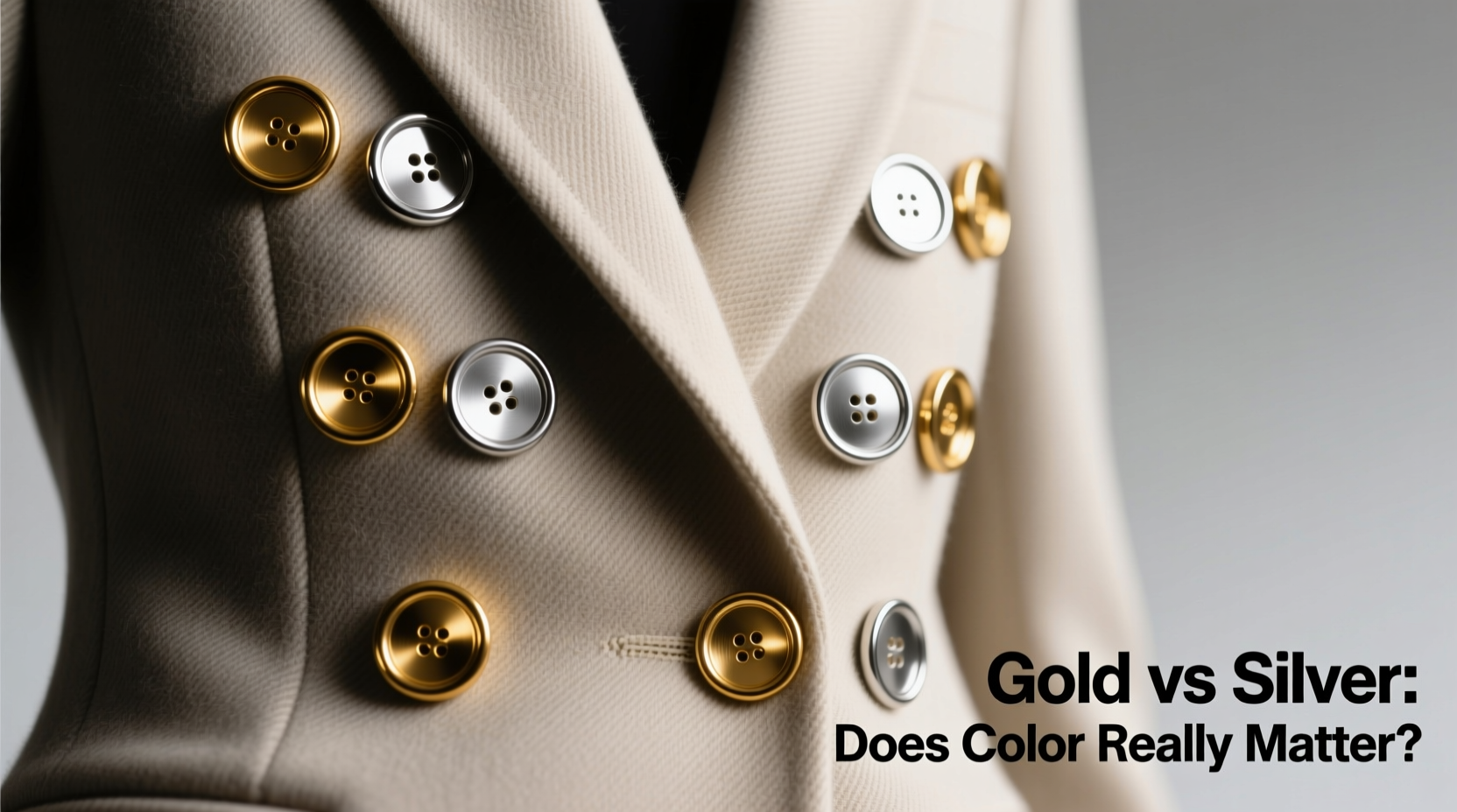 gold vs silver buttons on a blazer does the color really matter