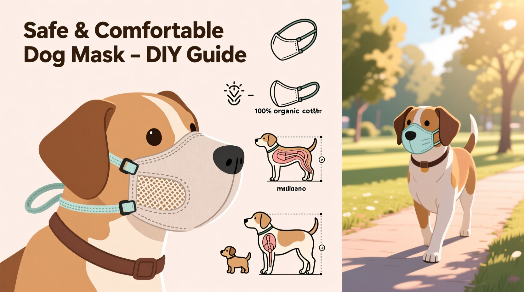 diy guide how to make a comfortable and safe dog mask at home