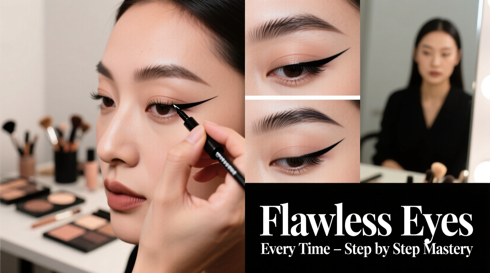 master the art of eyeliner step by step techniques for flawless eyes every time