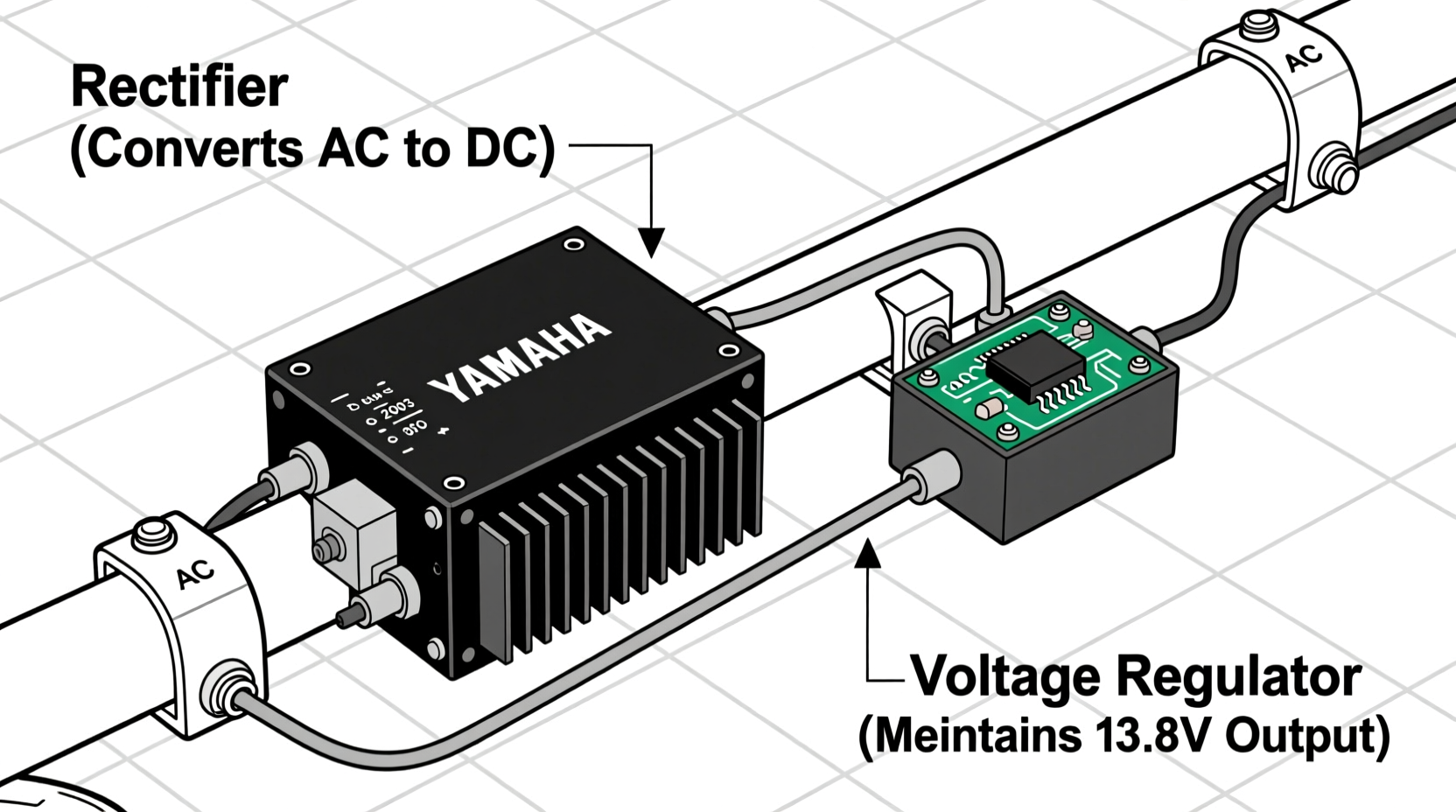 yamaha vstar rectifier vs voltage regulator are they the same thing