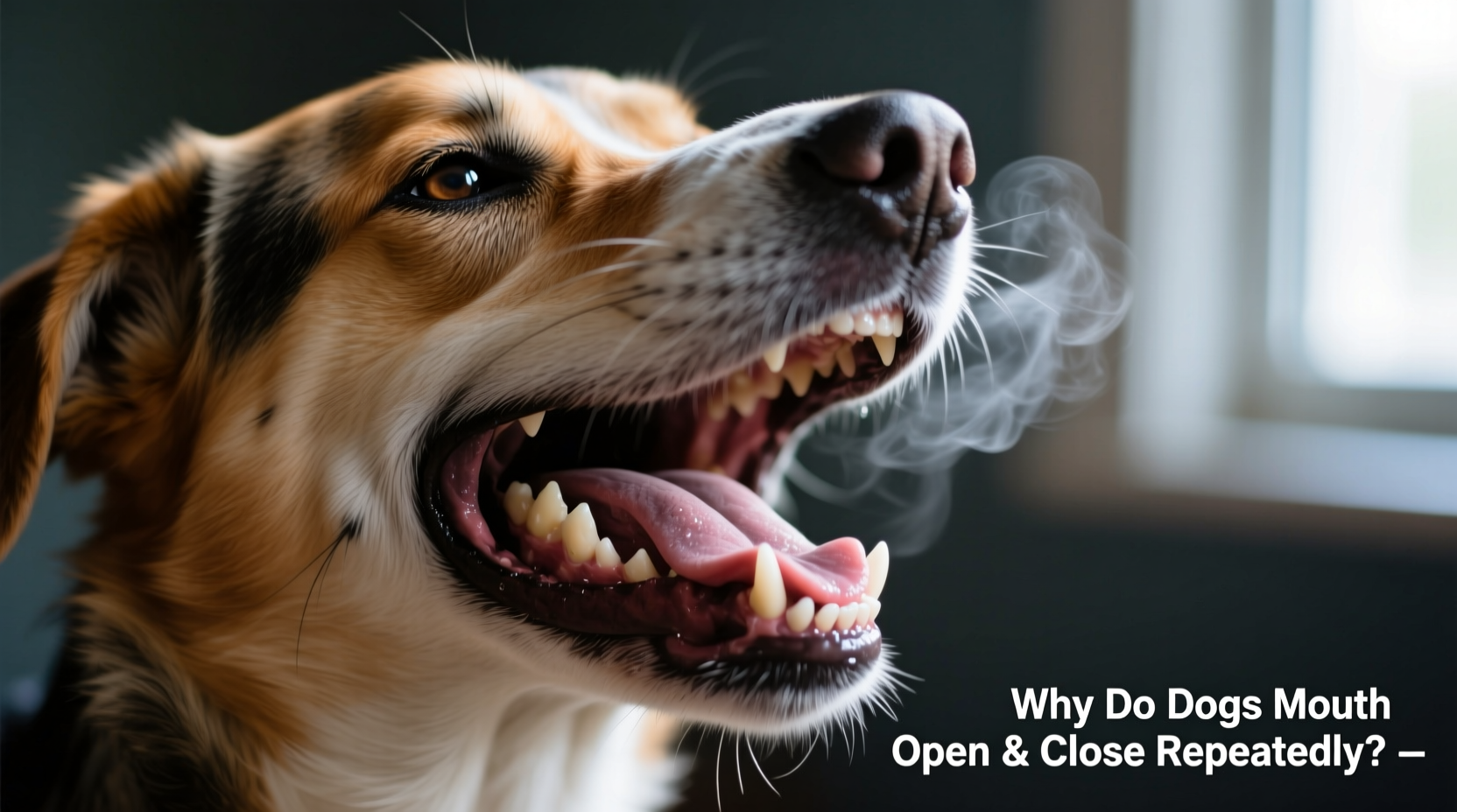 dog mouth opening and closing repeatedly what does it mean
