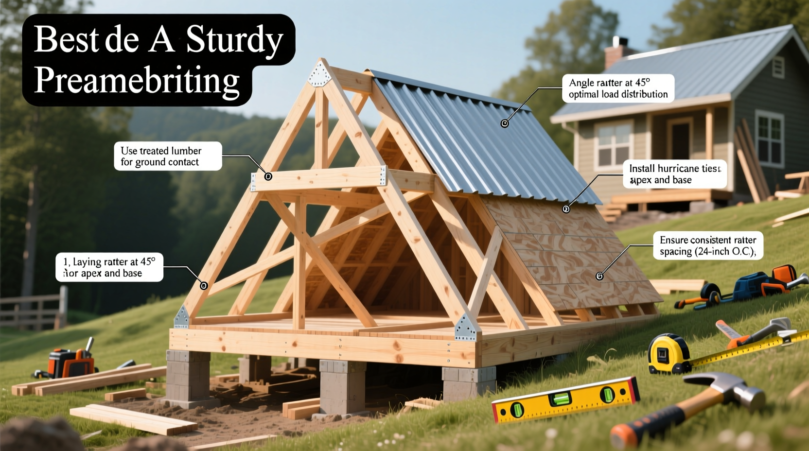 step by step guide to building a sturdy a frame roof tips and best practices