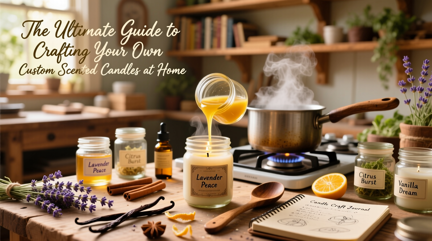 the ultimate guide to crafting your own custom scented candles at home