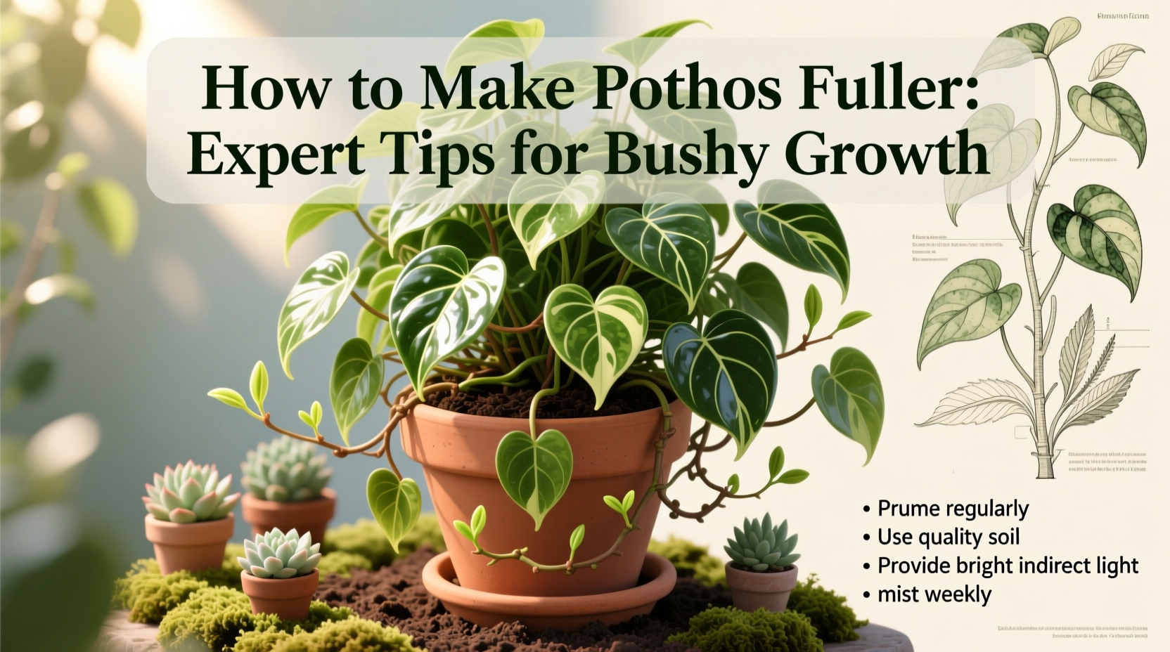 how to make pothos fuller