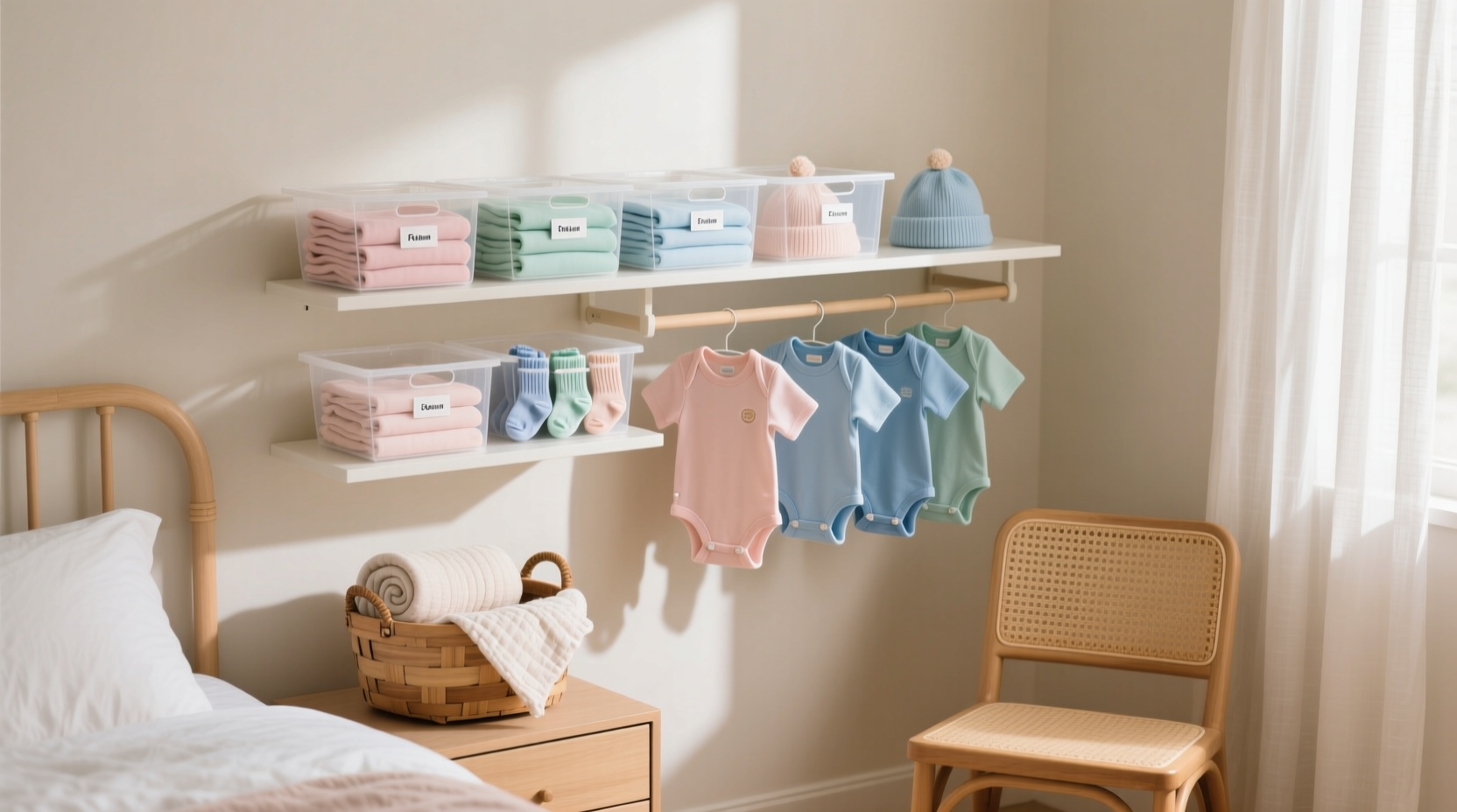 how to organize baby clothes