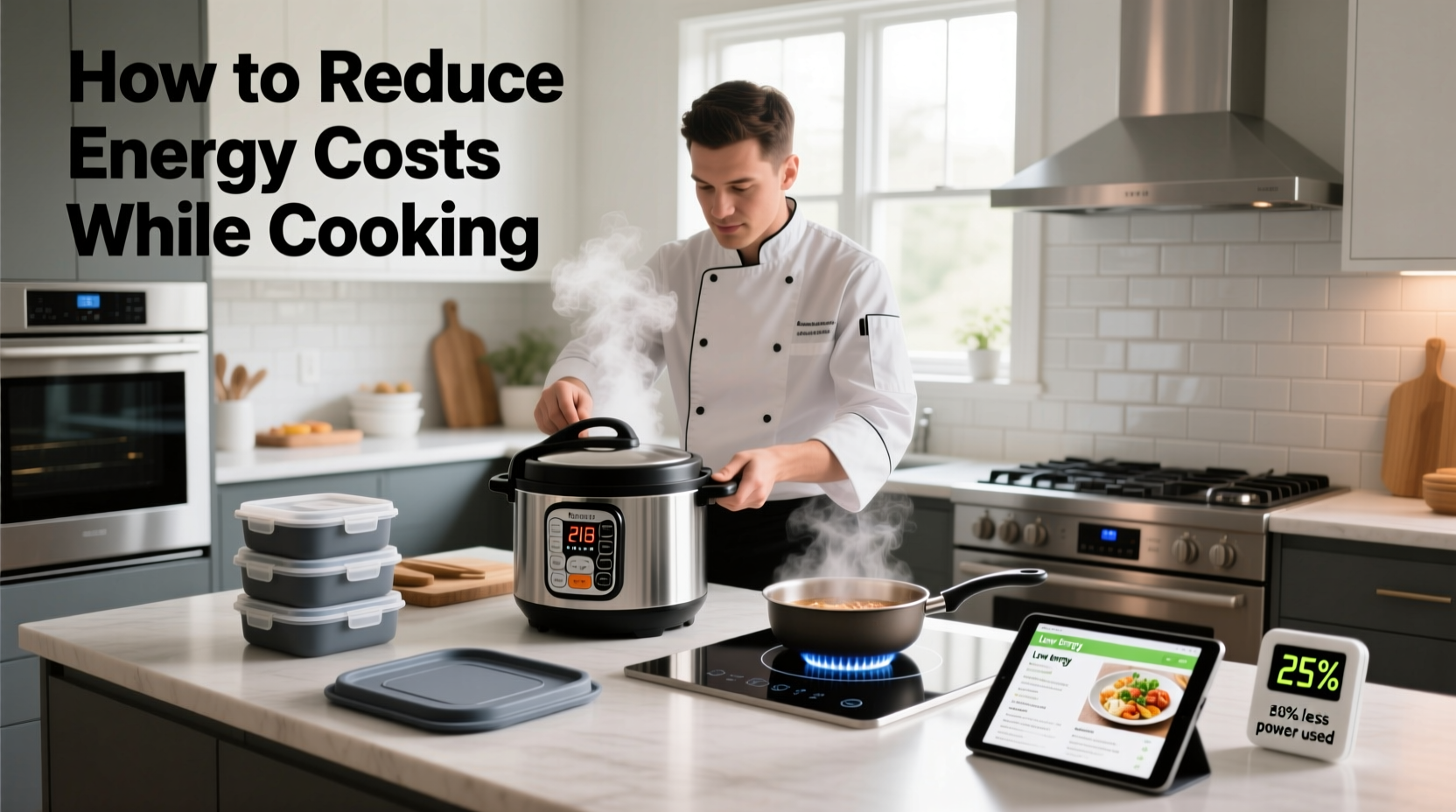 how to reduce energy costs while youre cooking