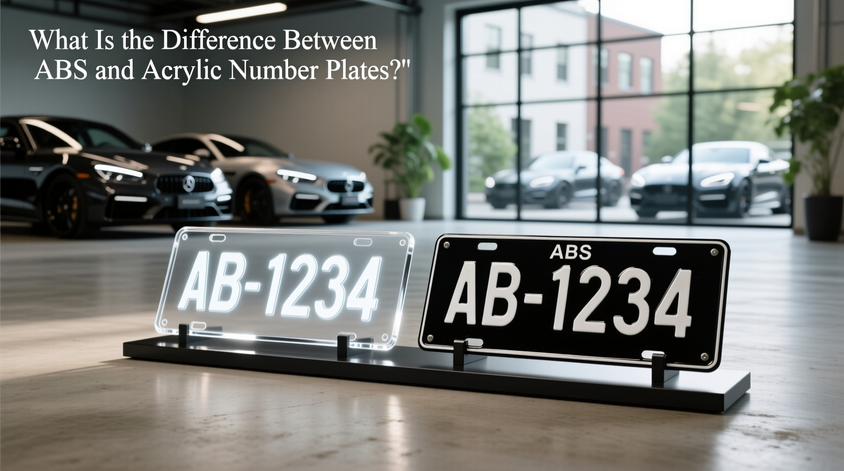 How to Choose Acrylic Car Plate, What Is the Difference Between ABS and Acrylic Number Plates?